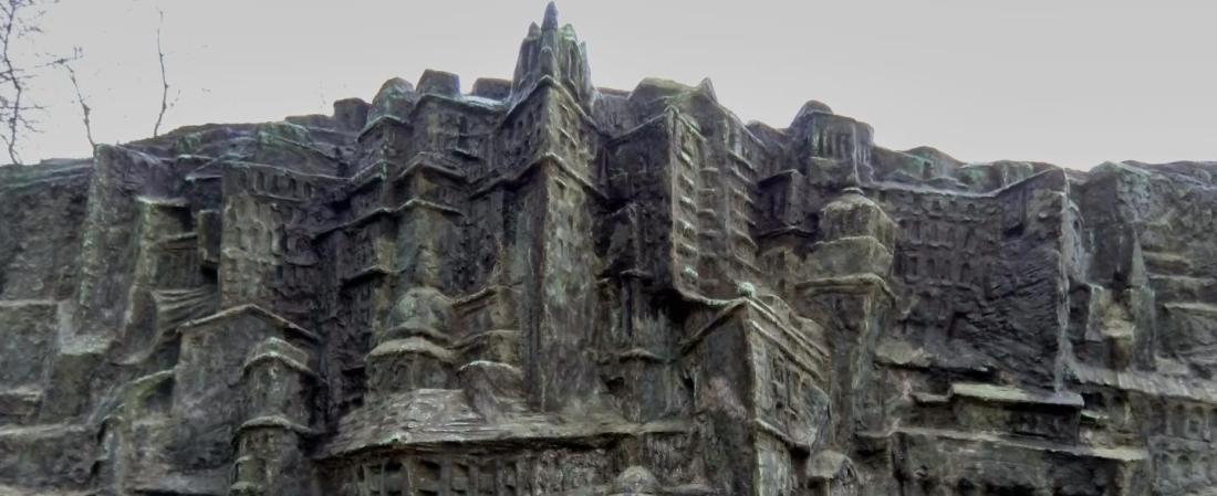 Relief einer Stadtansicht